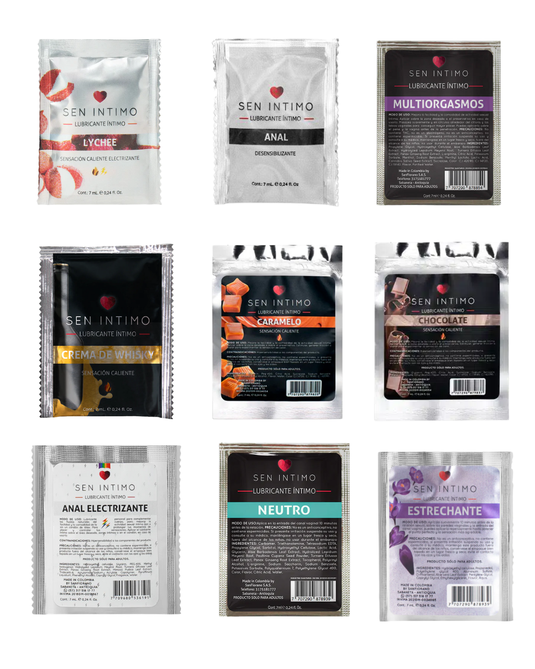 Pack Amor y Amistad 100 Sachet surtidos